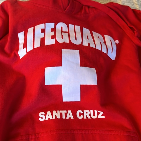 Women red iconic hoodie - life guard - Santa Cruz - Picture 2 of 8